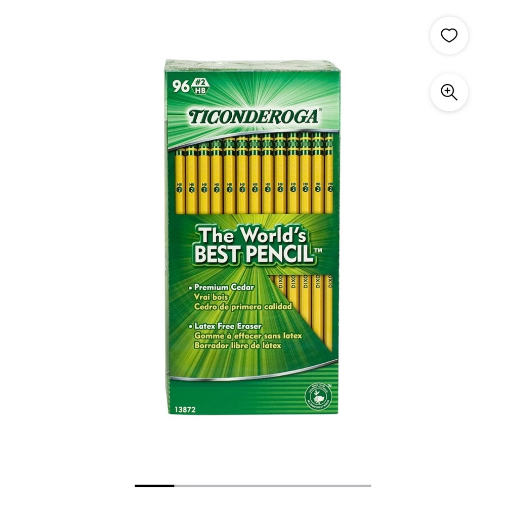 🌟New Ticonderoga Pack of 96 #2 pencil 🌟